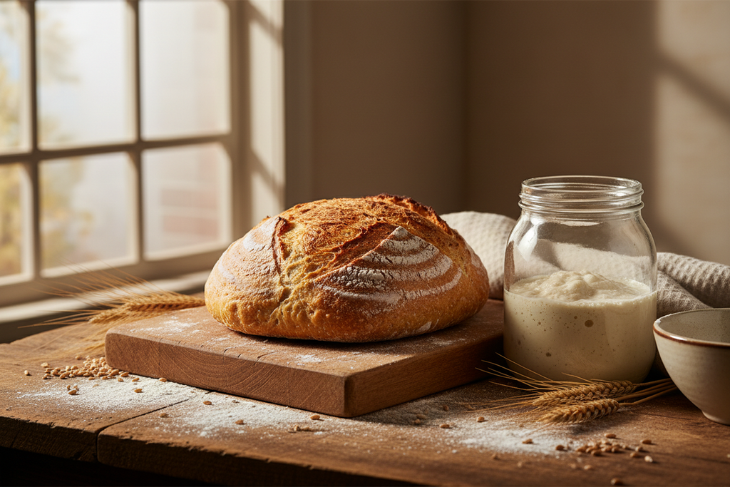 At C&M Homestead, our sourdough is made the way it always should have been — slow, natural, and done by hand.
We use a well-established wild starter, long fermentations, and simple ingredients to produce bread that’s full of flavor, easier to digest, and made without shortcuts. No commercial yeast. No preservatives. No rushed timelines.
Every loaf and baked good is:
• Naturally leavened
• Long-fermented for better texture and flavor
• Made in small batches
• Baked fresh with care and intention
You’ll taste 
