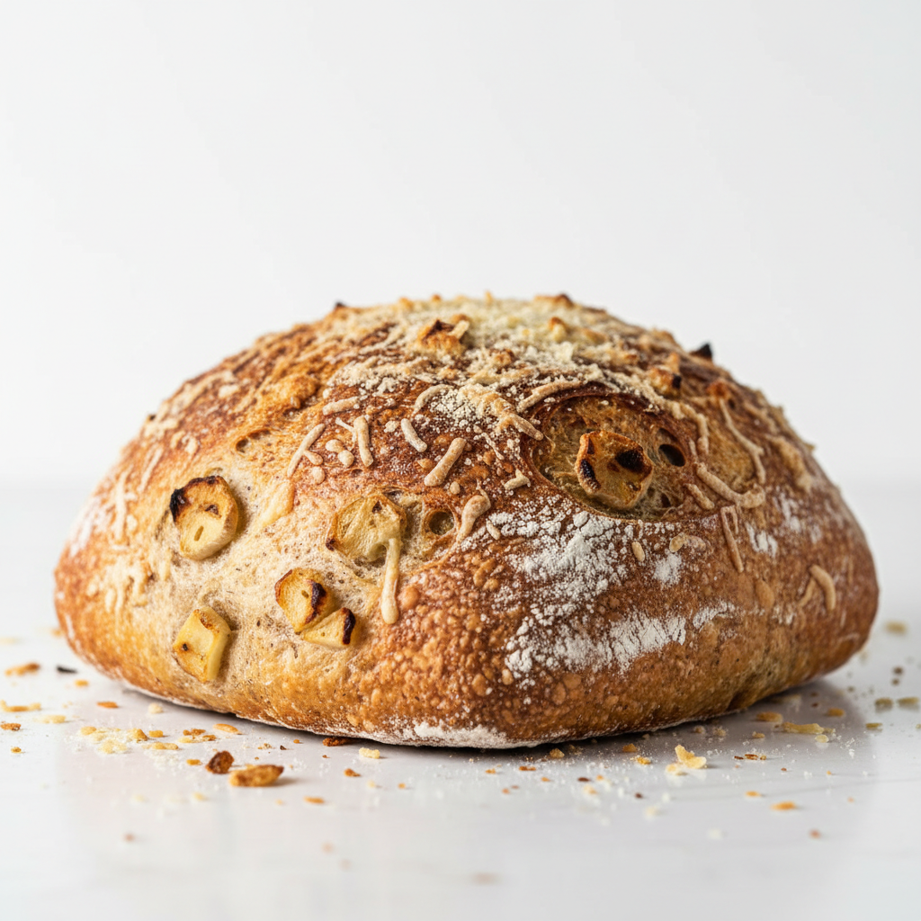 Garlic Parmesan Sourdough Bread.