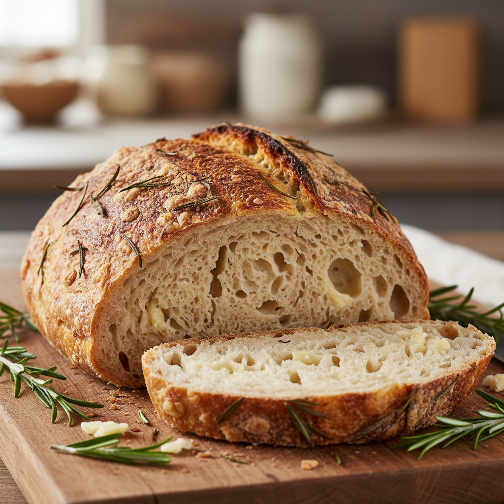Rosemary Asiago Sourdough Bread